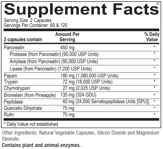 Vascuzyme : 120 Capsules