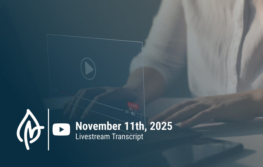 YouTube Livestream Q&A Transcript, November 11, 2025