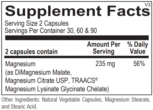 Reacted Magnesium: 180 Capsules