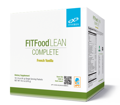 FitFood Lean Vegan Complete French Vanilla Sugar & Stevia Free, 10 servings