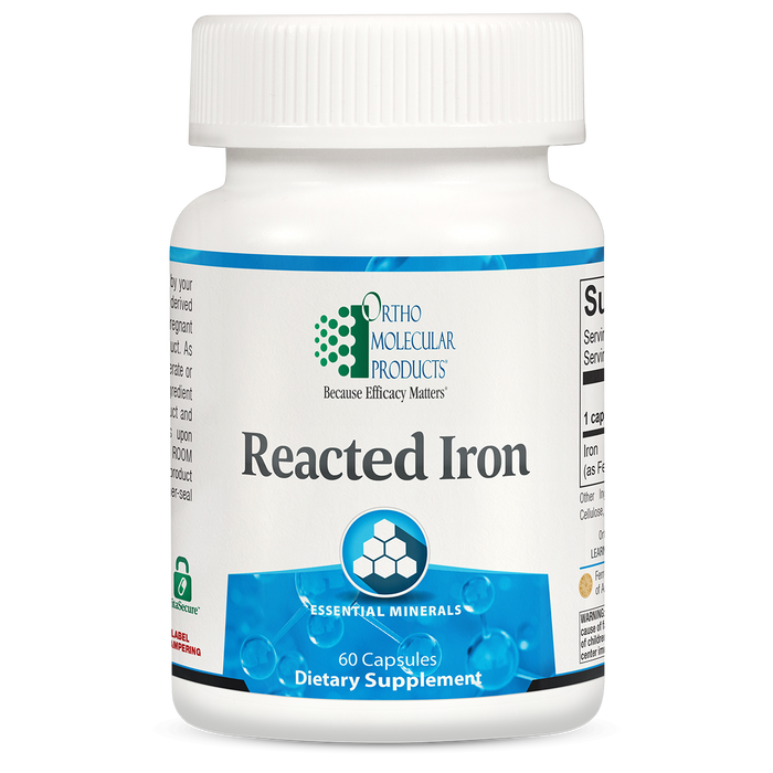 Reacted Iron: 60 Capsules