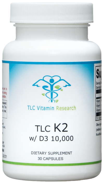 TLC D 10,000 with K2: 30 Capsules